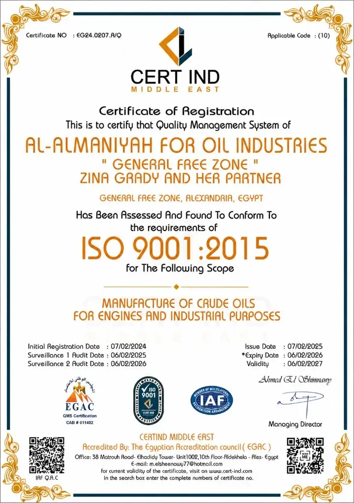 ISO 9001:2015 Certificate